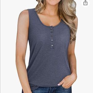 NWT!! Light Navy/Gray, Tank Top. Size Medium.